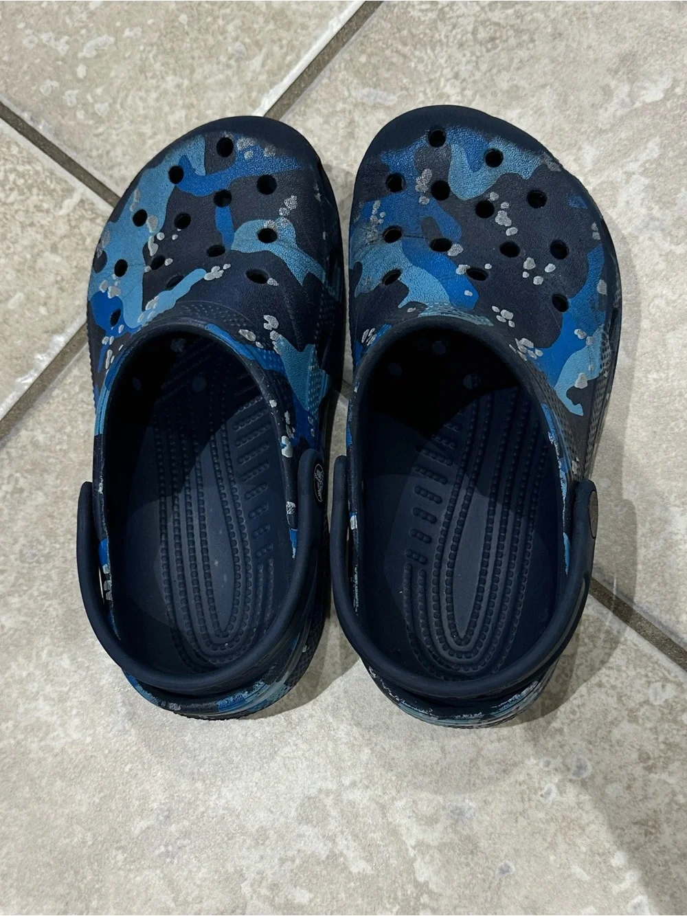 CROCS Kids Blue Camo